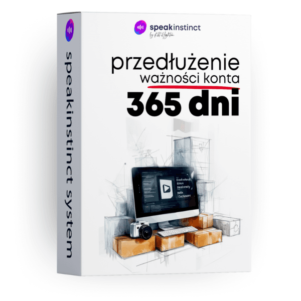Kurs języka angielskiego SpeakInstinct - przedłużenie 1 rok