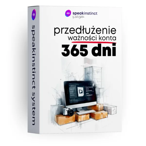 Kurs języka angielskiego SpeakInstinct - przedłużenie 1 rok